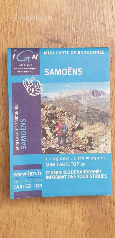 Samoens ir apylinkų Prancūzijoje žemėlapis