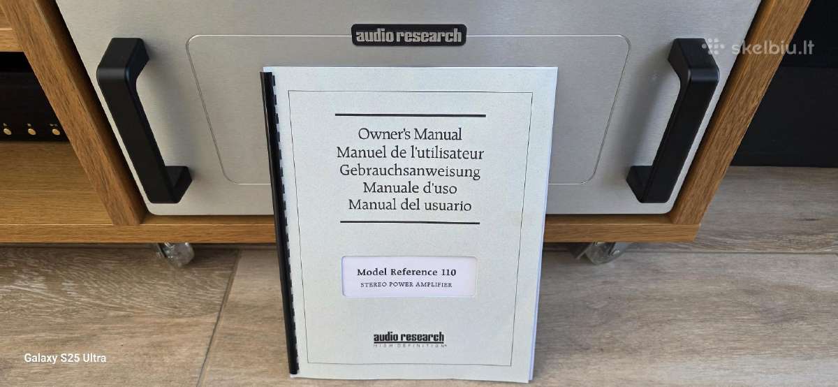 Stiprintuvas Audio research reference 110 - nuotraukos Nr. 7