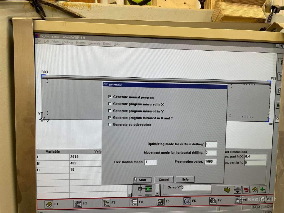CNC Weeke BP Optimat 120 - nuotraukos Nr. 5