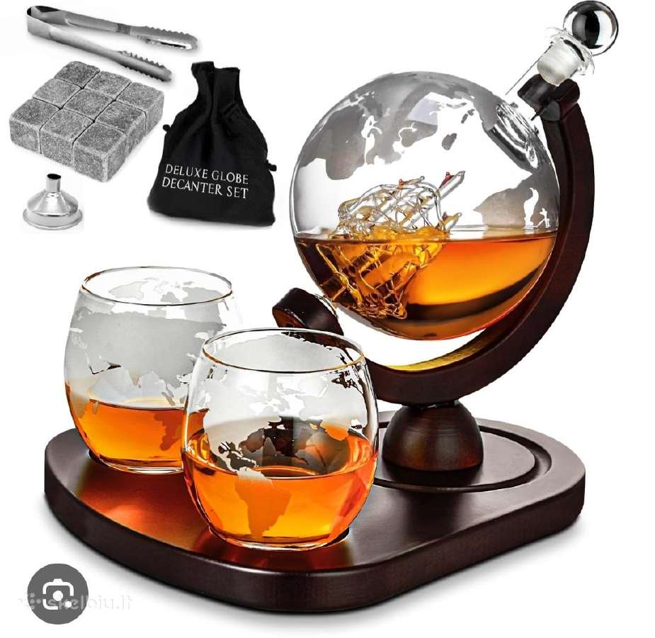 "Globe" dekanterių rinkinys su stiklinėmis - nuotraukos Nr. 7