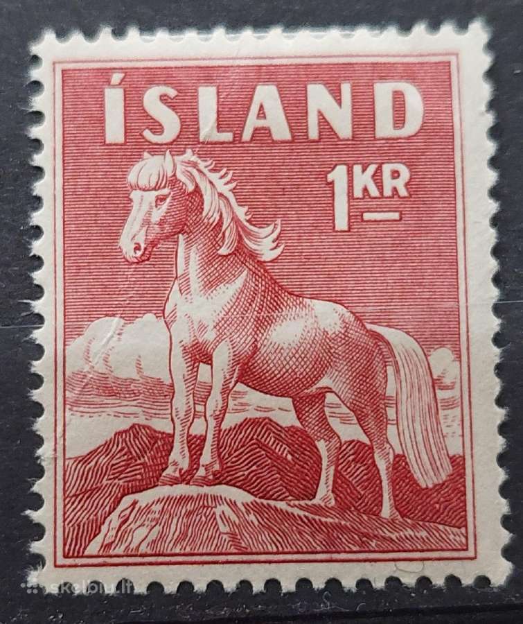 Islandija 1960 arklys, švarus, Michel 342