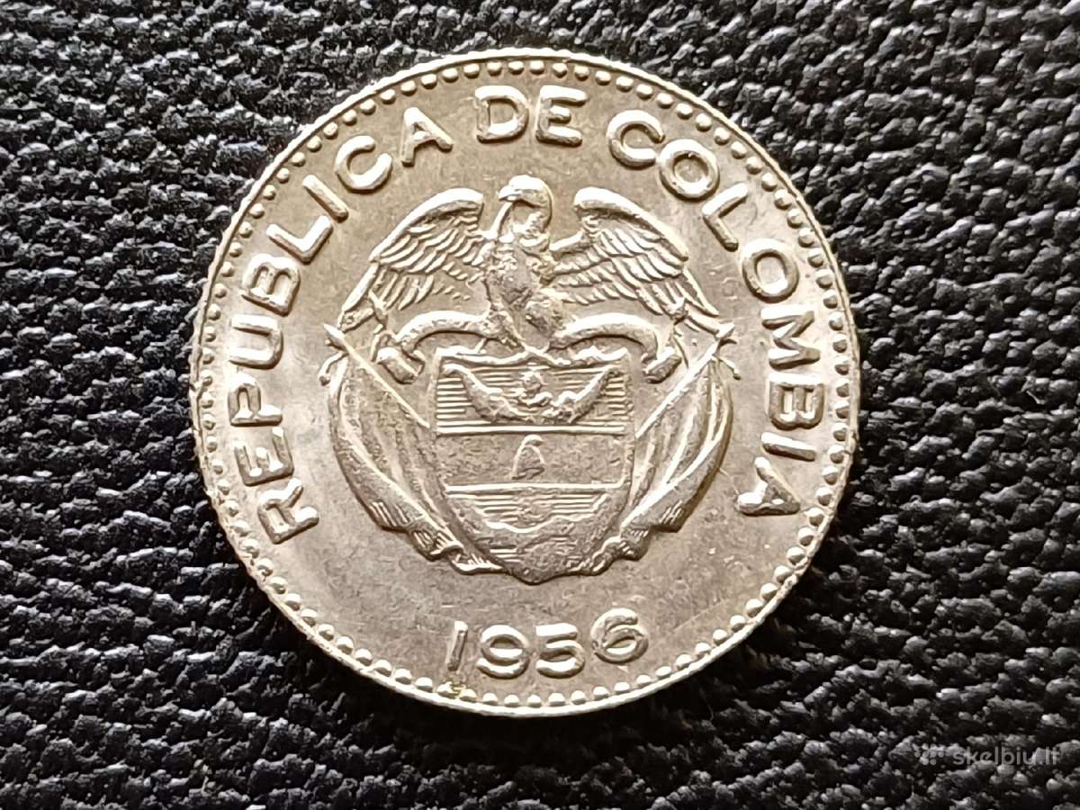 10 centavų 1956m. Kolumbija unc