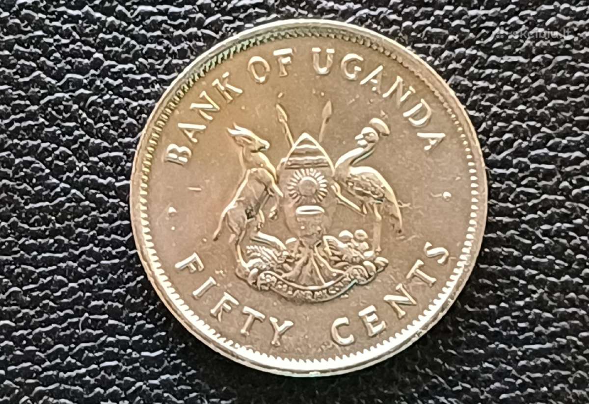 50 centų 1976m. Uganda - nuotraukos Nr. 2
