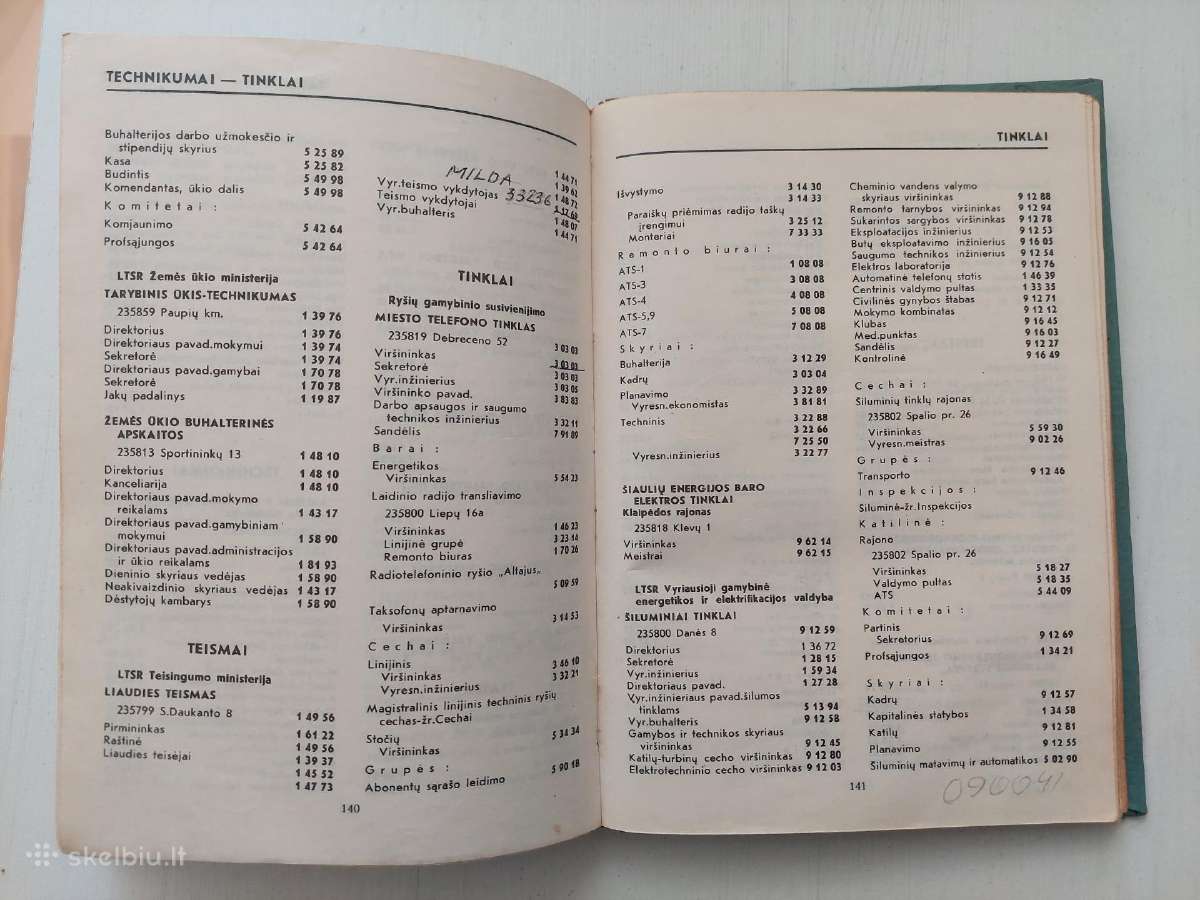 Klaipėdos m. telefono tinklo abonentų sąrašas 1989 - nuotraukos Nr. 5