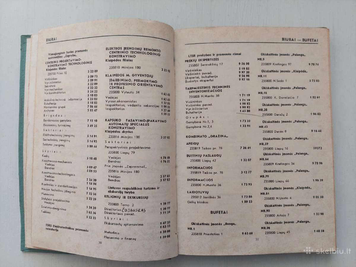 Klaipėdos m. telefono tinklo abonentų sąrašas 1989 - nuotraukos Nr. 6
