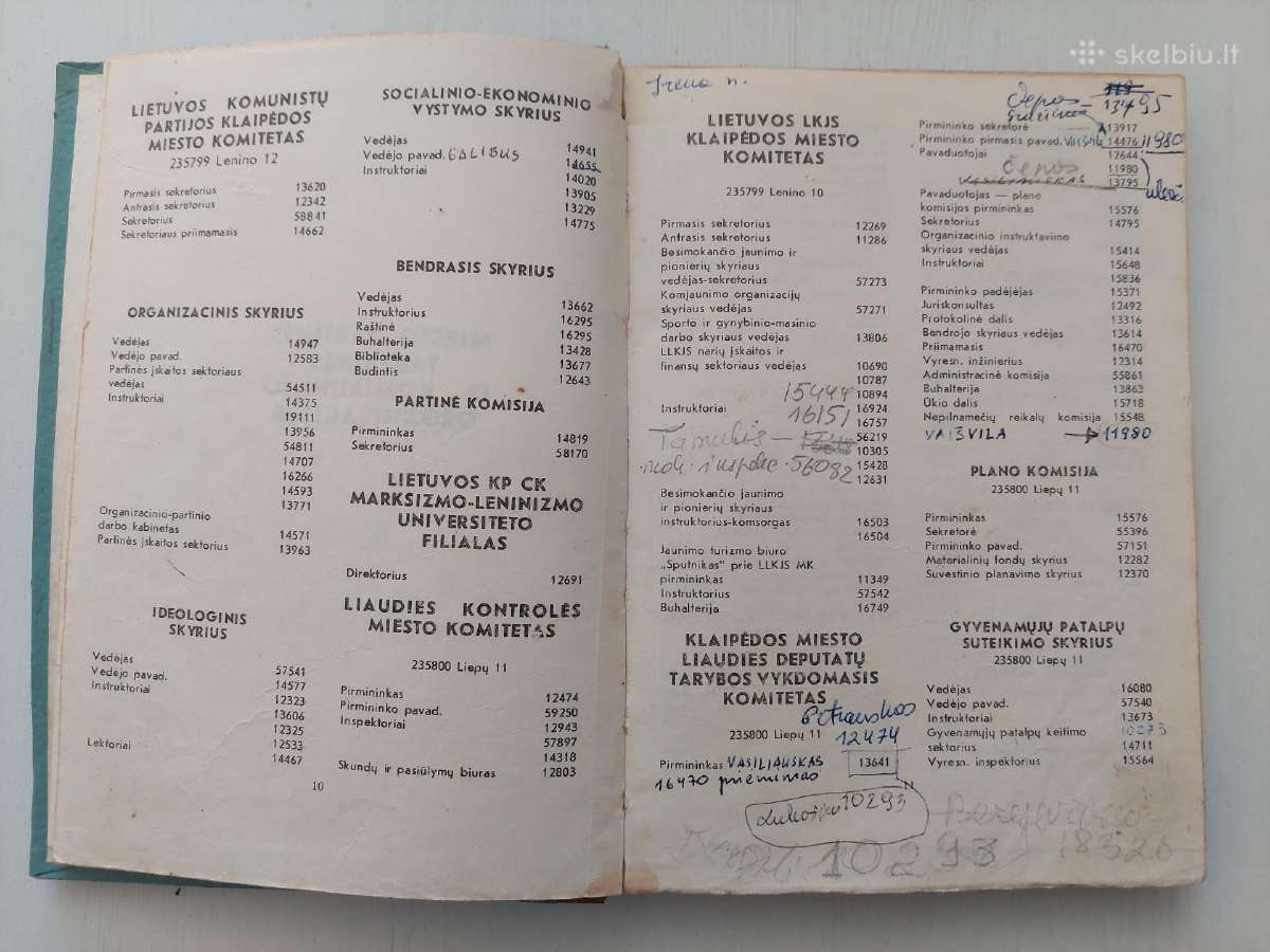 Klaipėdos m. telefono tinklo abonentų sąrašas 1989 - nuotraukos Nr. 8