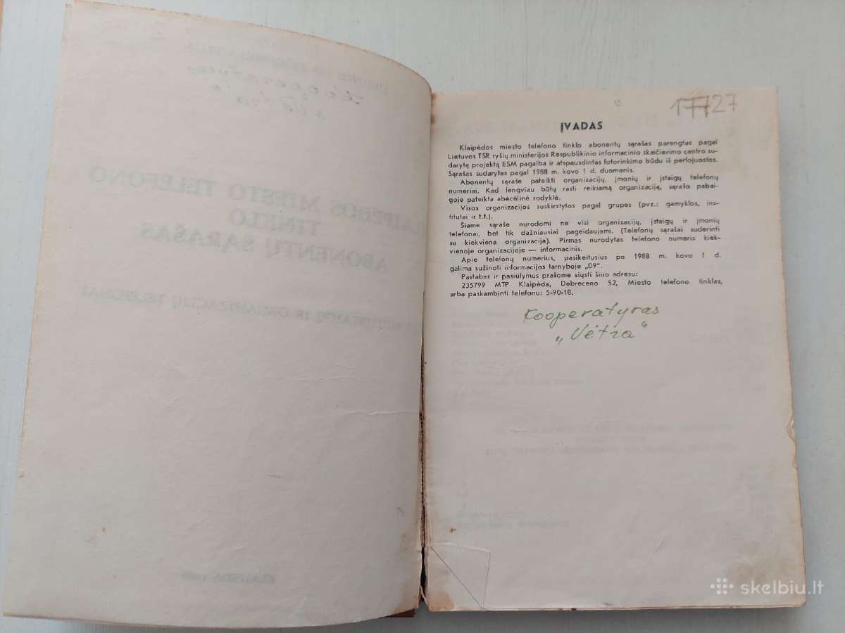 Klaipėdos m. telefono tinklo abonentų sąrašas 1989 - nuotraukos Nr. 9