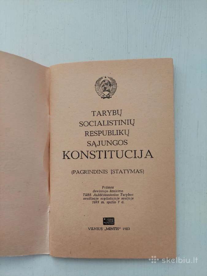 Tarybų socialistinių respublikų sąjungos konstituc - nuotraukos Nr. 2