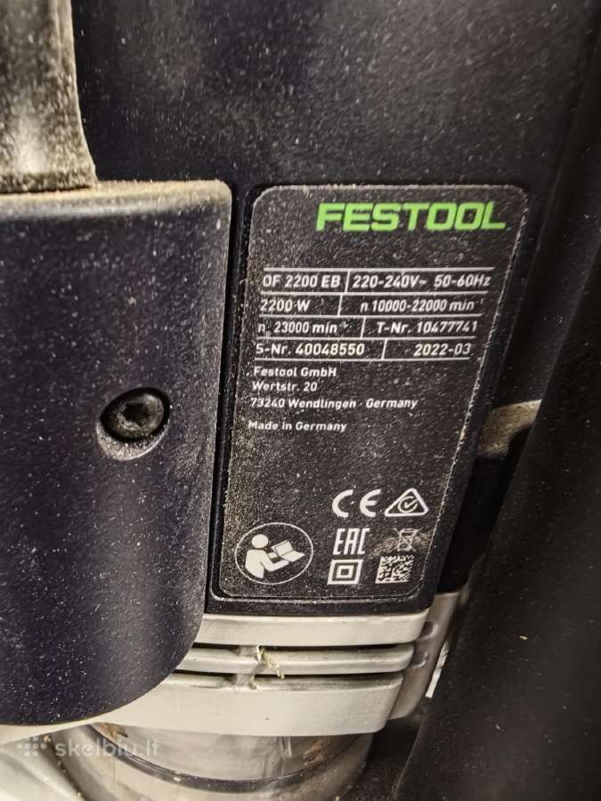 Festool rankinė freza