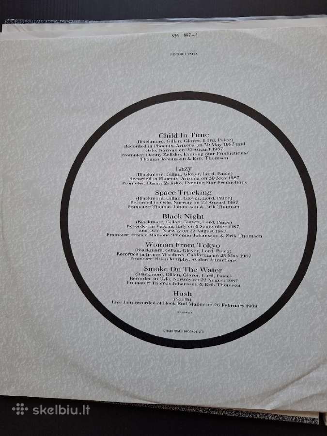 Deep Purple 1988 “nobodys Perfect 2 Lp - nuotraukos Nr. 6
