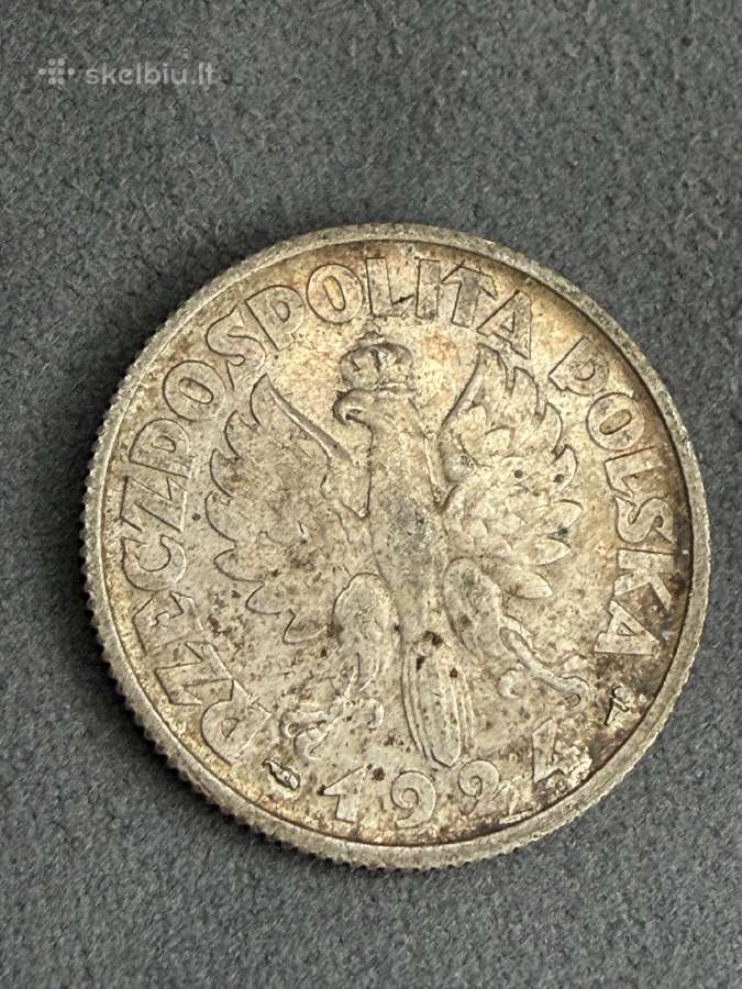 2 zlotai 1924 metai.originalas! - nuotraukos Nr. 2