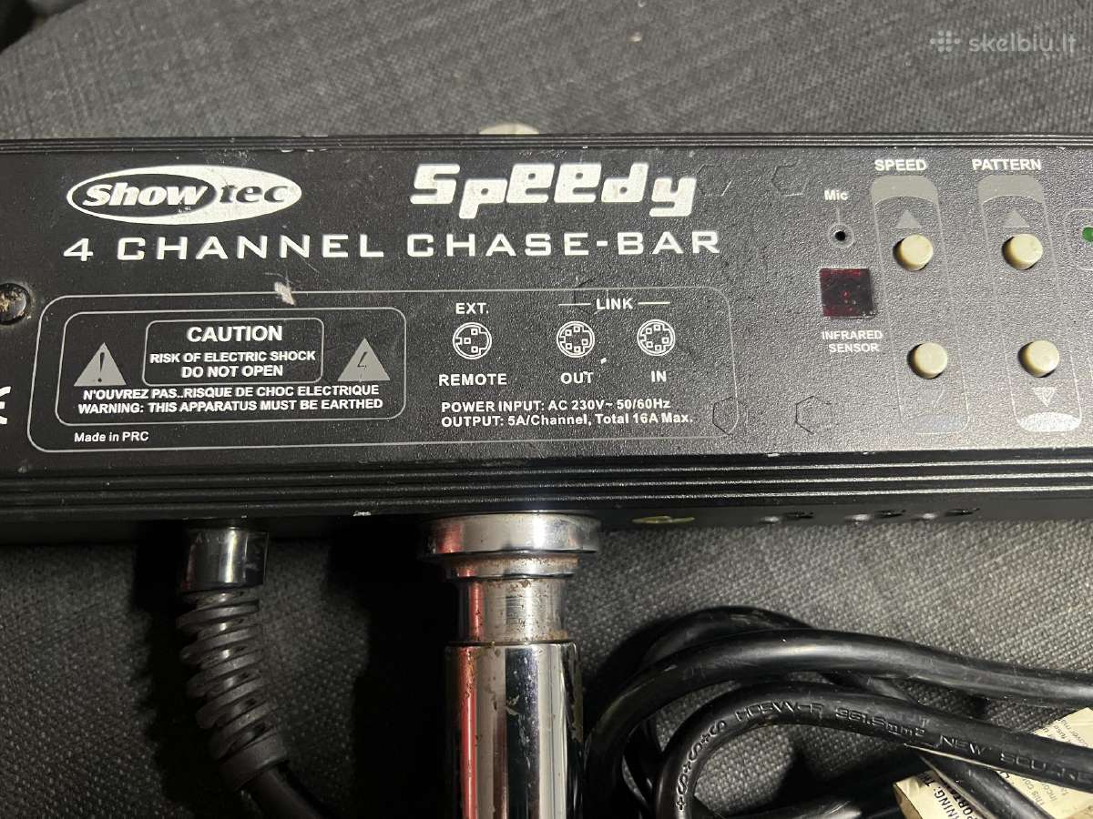 Showtec Speedy 4 kanalų šviesų kontroleris - nuotraukos Nr. 2