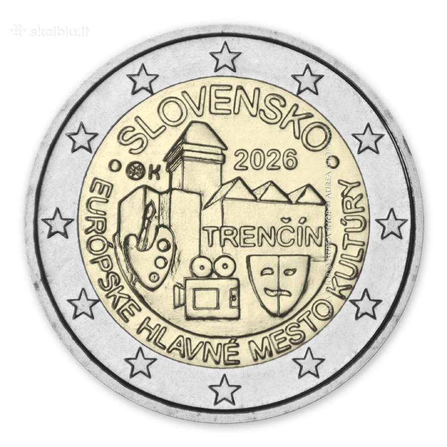 Slovakijos 2€ monetos 2026 Trenčin!