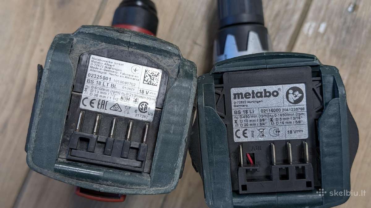 Metabo suktukai naudoti - nuotraukos Nr. 2