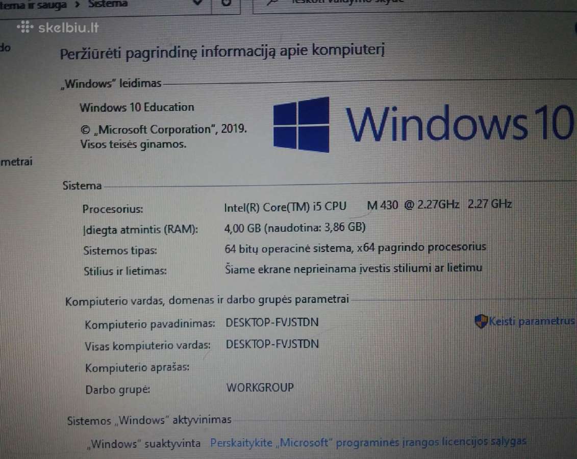 Hp Probook 6540b - nuotraukos Nr. 3