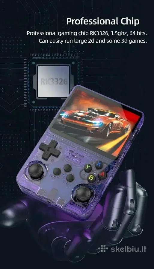 Retro žaidimų konsolė R36s 64gb 128gb paruošta - nuotraukos Nr. 13