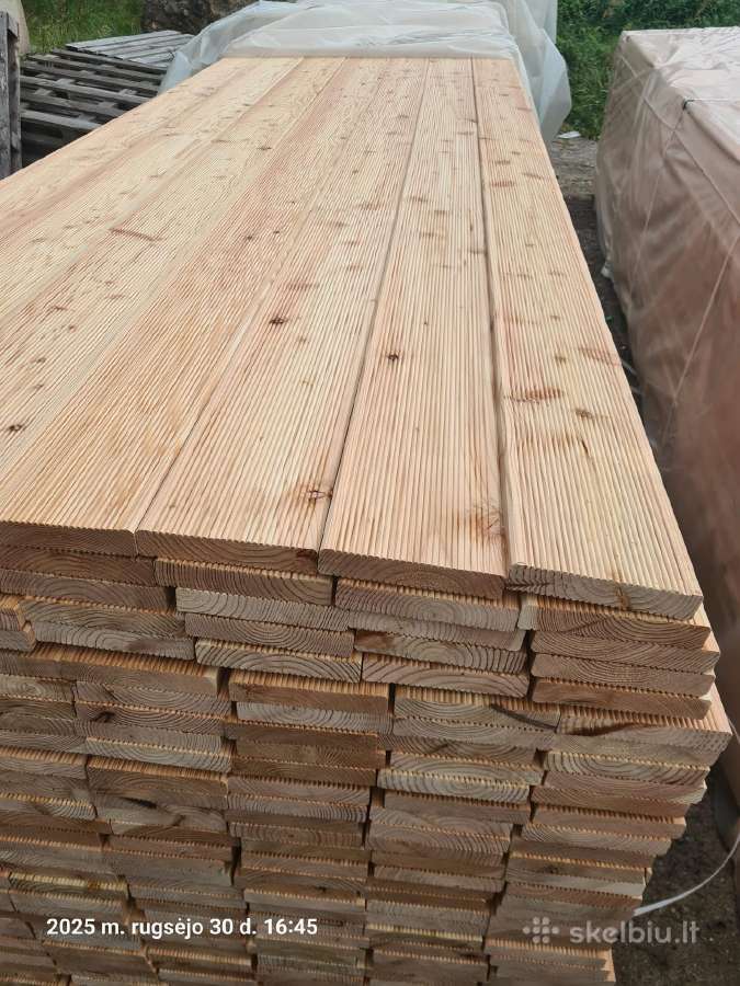 Maumedžio terasinės lentos I-beam dvitėjės sijos - nuotraukos Nr. 2