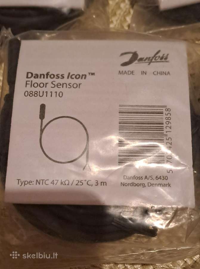 Danfoss Icon grindų temperūtos jutiklis 088u1110 - nuotraukos Nr. 2