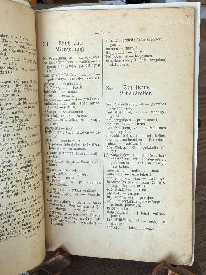 Vokiškai- lietuviškas žodynas 1926 m. - nuotraukos Nr. 5