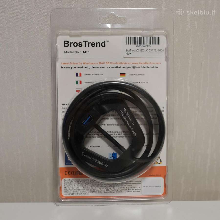 Brostrend 1200mbps bevielis Usb adapteris - nuotraukos Nr. 2