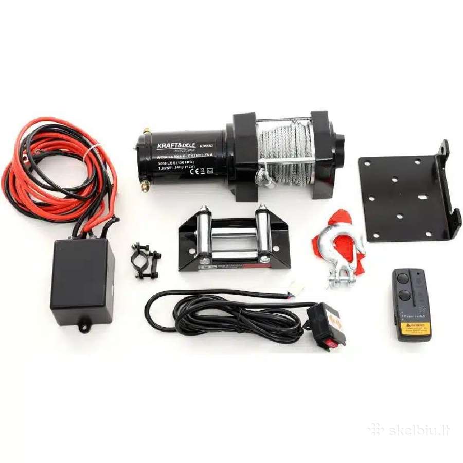 Elektrinės traukimo gervės automobiliui (12 V) - nuotraukos Nr. 2