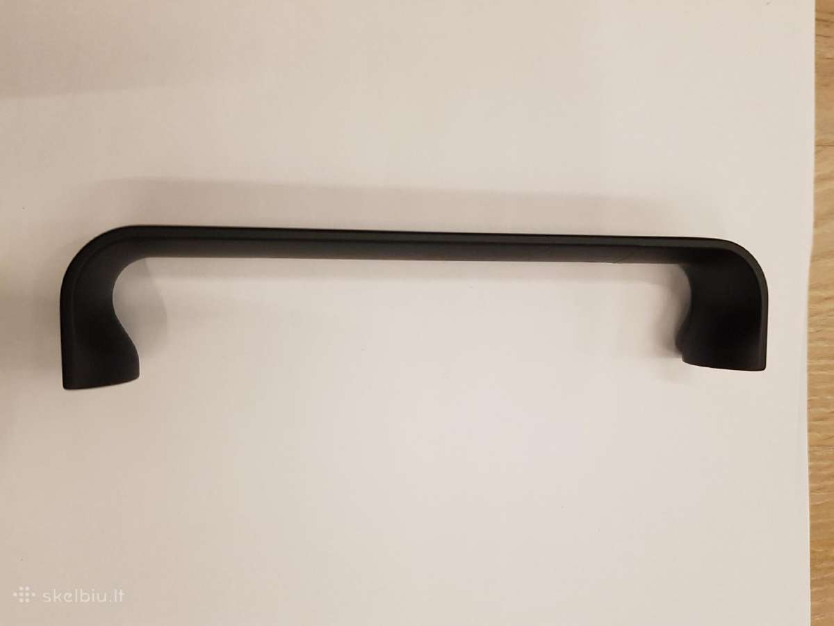 Rankenėlės naujos juodos metal.12,8cm.tarp skylių - nuotraukos Nr. 3