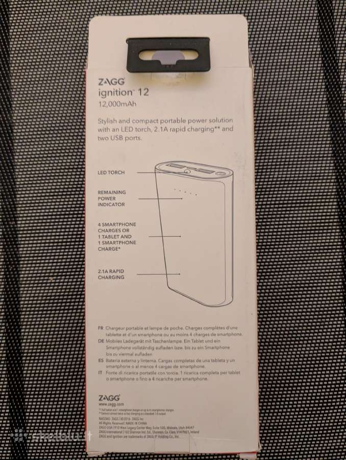 Zagg 12000mah powerbankas su prožektoriumi - nuotraukos Nr. 2