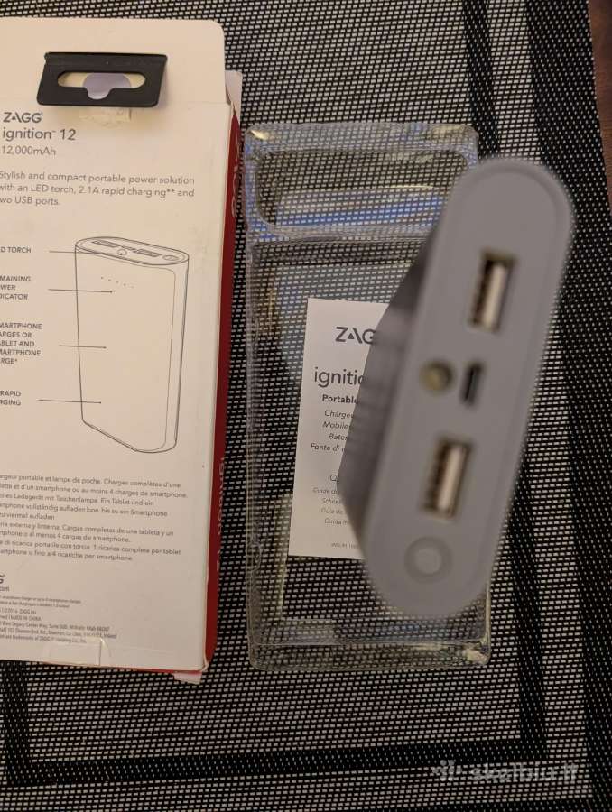 Zagg 12000mah powerbankas su prožektoriumi - nuotraukos Nr. 3