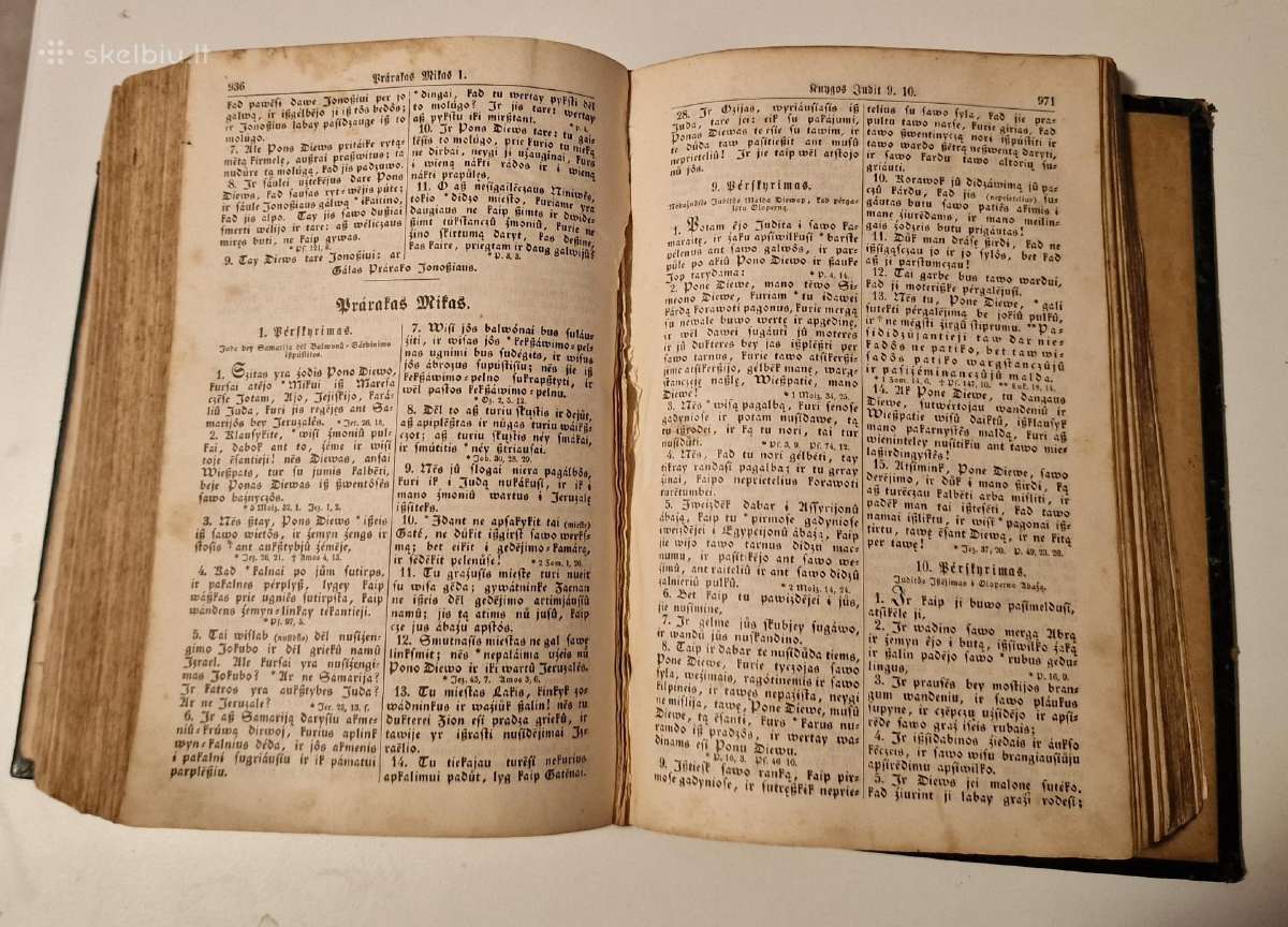 Lietuviška antikvarinė biblija - nuotraukos Nr. 7
