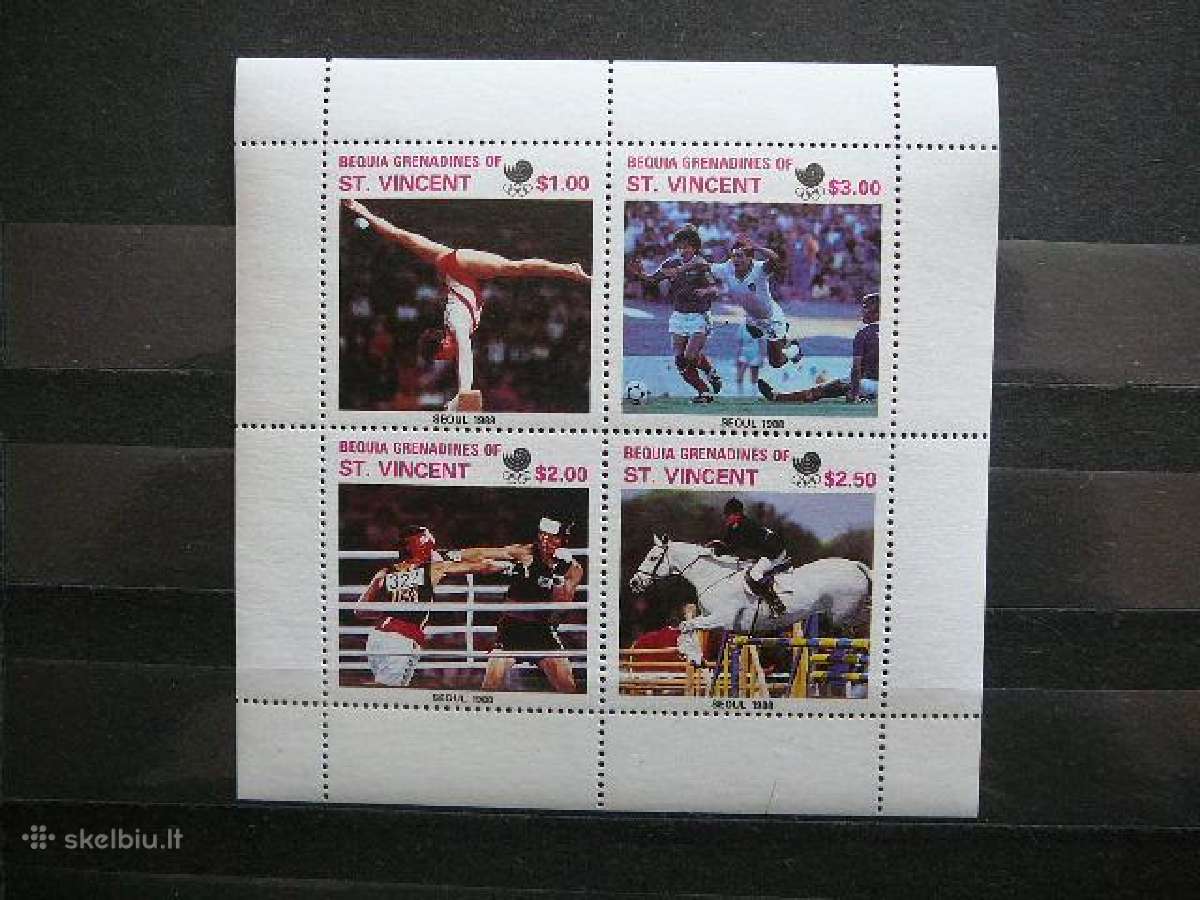 Olimpines Seulas St. Vincent 1988 Mnh stv343