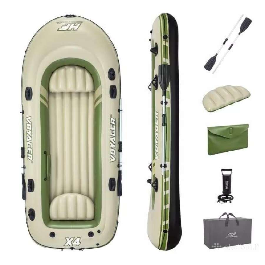 4-vietė pripučiama valtis Bestway Voyager X4 Raft