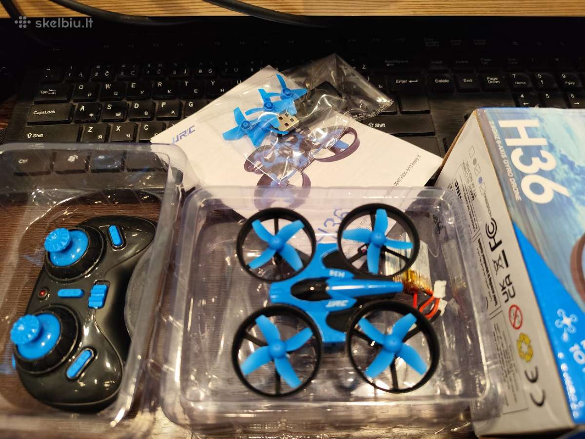 Dronas Jjrc H36 su 3 baterijom!