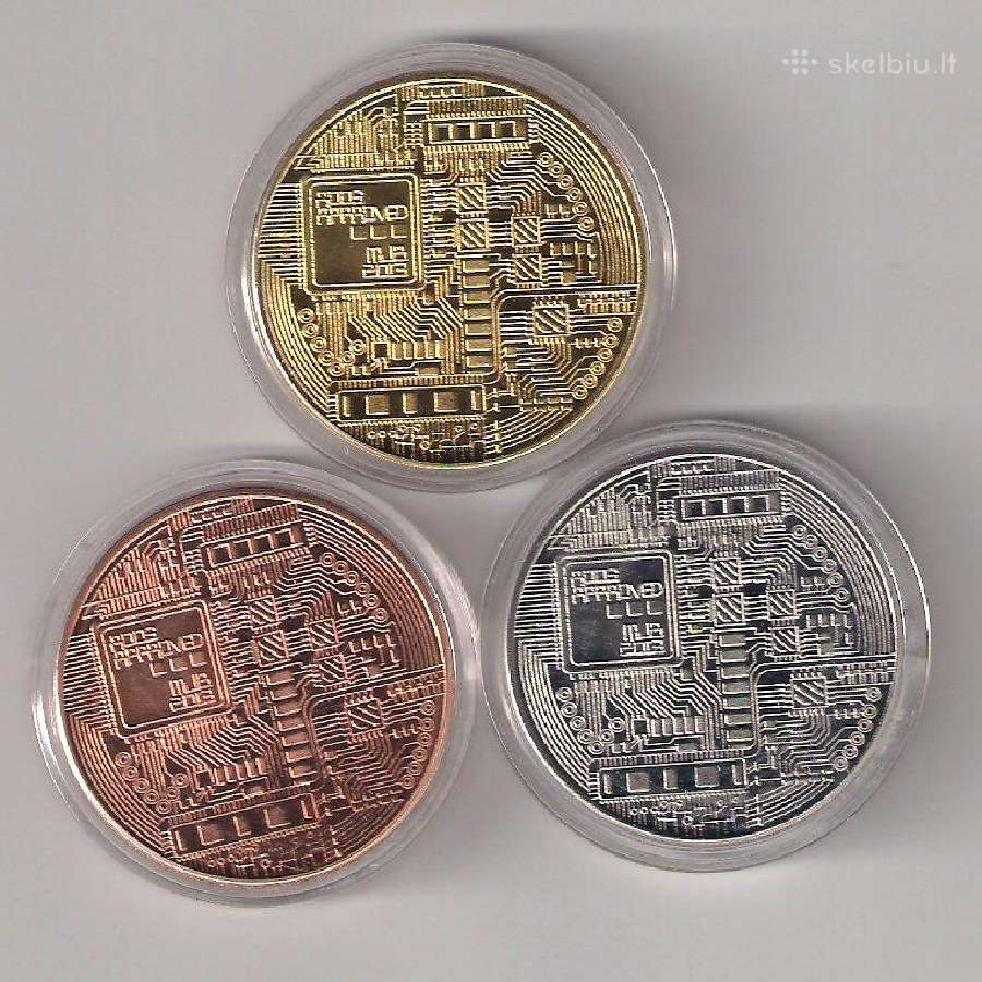 Trijų Bitcoin proginių monetų kolekcija - nuotraukos Nr. 2