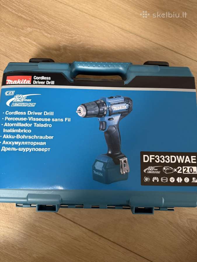 Akumuliatorinis gręžtuvas Makita Df333dwae