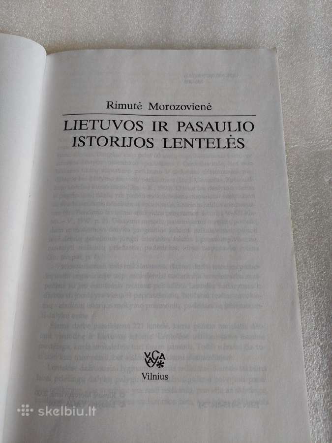 Lietuvos ir pasaulio istorijos lentelės - nuotraukos Nr. 2
