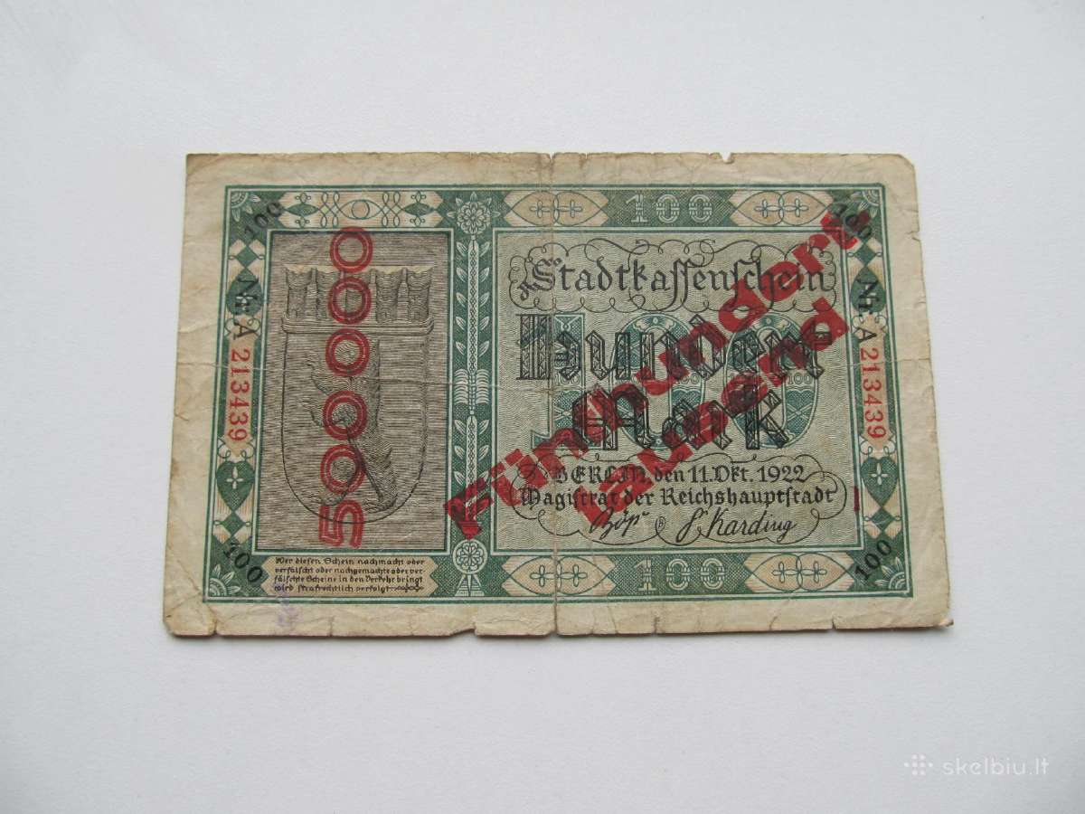 500 000 markiu , Berlin Vokietija , 1922