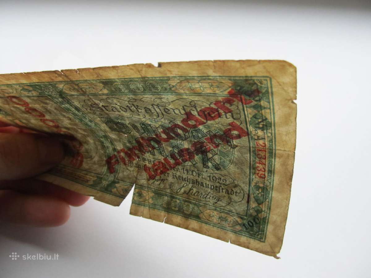 500 000 markiu , Berlin Vokietija , 1922 - nuotraukos Nr. 3