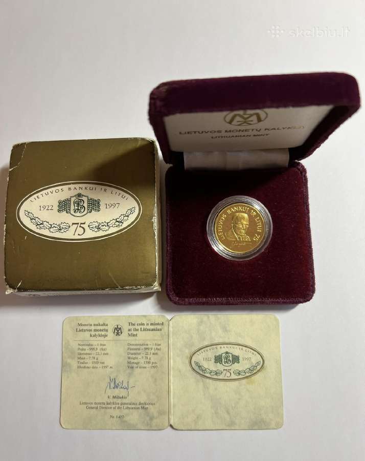 1997m. 1 Litas - Jurgutis- Au-