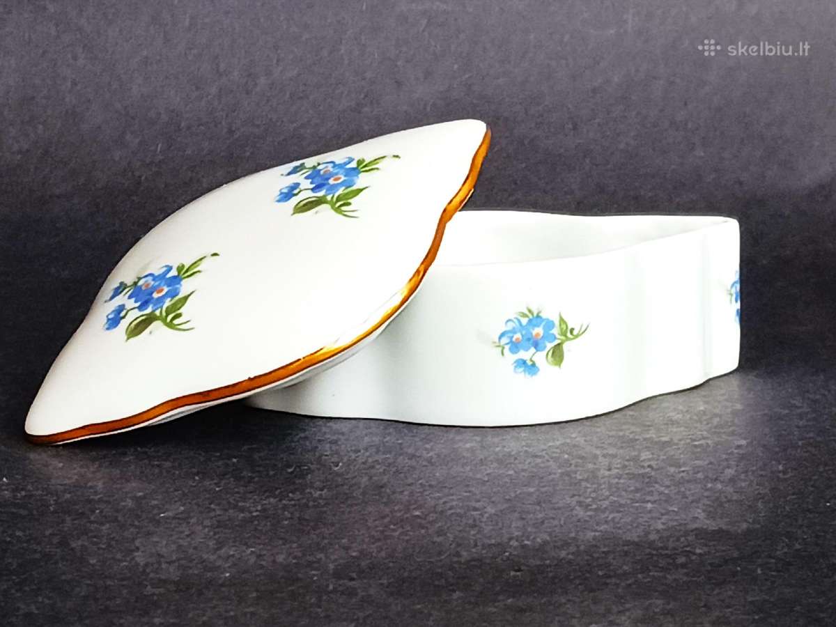 Porcelianas dėžutė papuošalams " Crown 1877" Vokie - nuotraukos Nr. 3