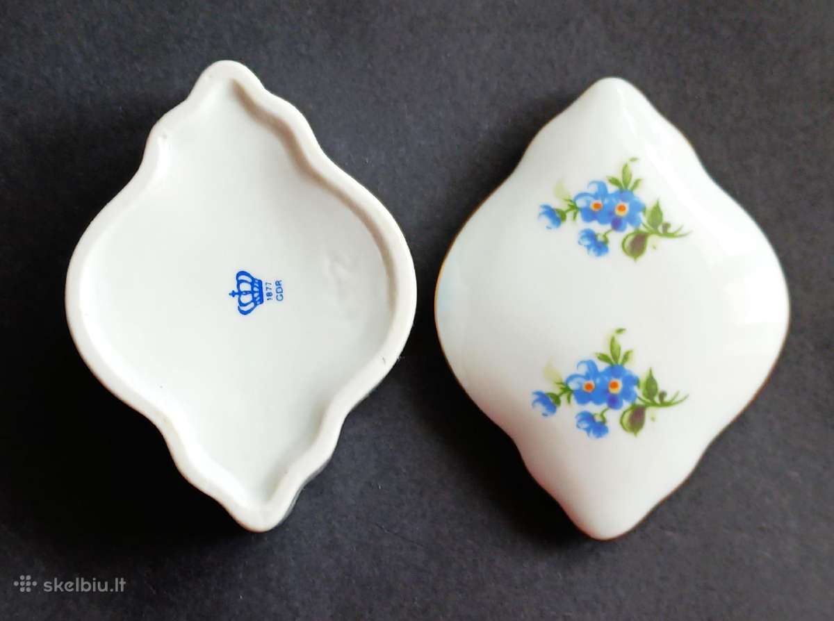 Porcelianas dėžutė papuošalams " Crown 1877" Vokie - nuotraukos Nr. 6
