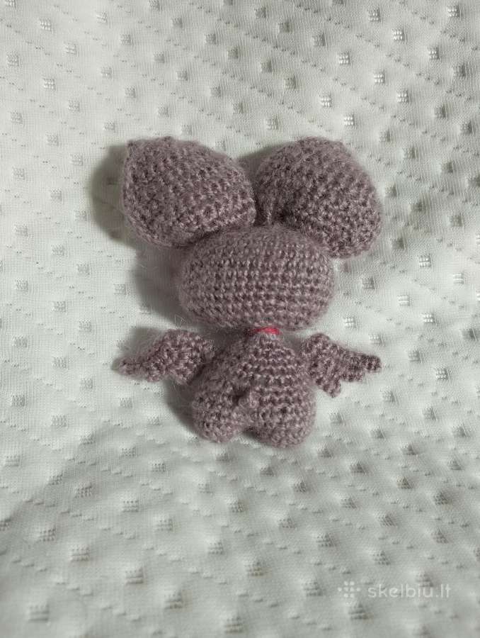 Megztas žaisliukas „šikšnosparniukas“ – 10 cm - nuotraukos Nr. 2