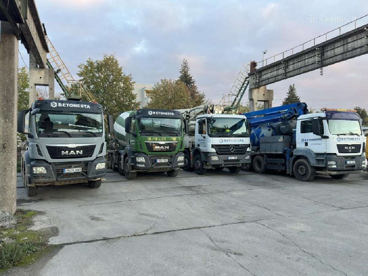 Betono siurblio vairuotojas-operatorius