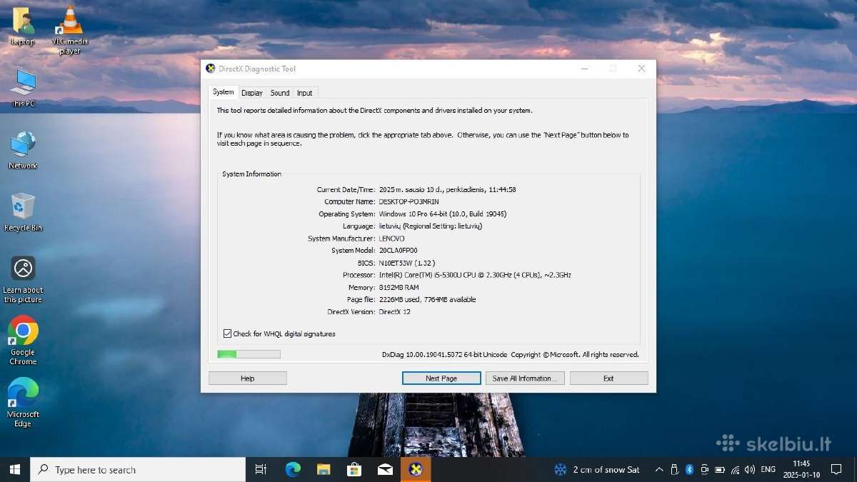 Lenovo thinkpad X250 i5 8gb SSD - nuotraukos Nr. 5