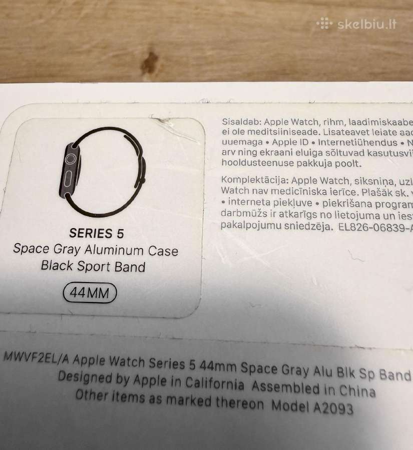 Apple Watch series 5 44mm Space Gray - nuotraukos Nr. 6