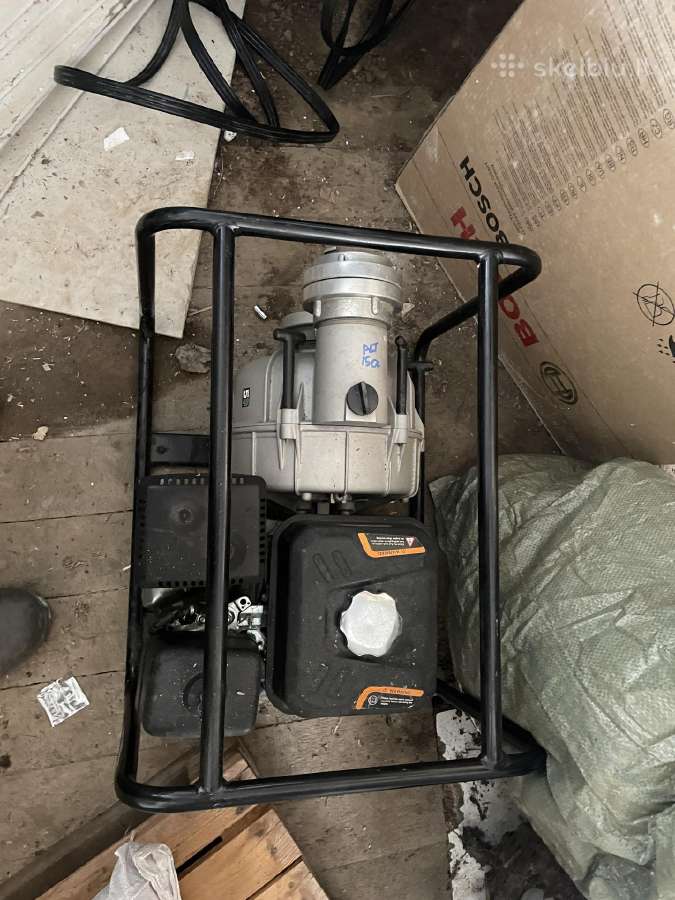 Galingas purvo/vandens siurblys 6.5hp keturtaktis