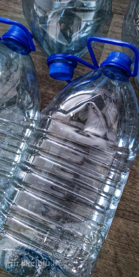 Tvirti plastikiniai 5 l talpos buteliai su rankena - nuotraukos Nr. 2