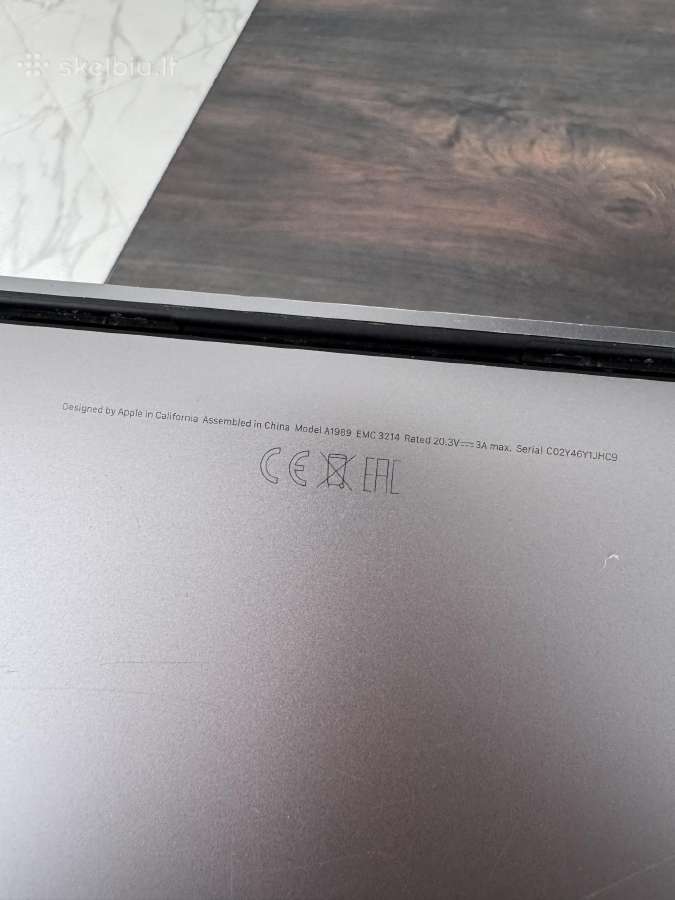MacBook 2018 13inch 500gb - nuotraukos Nr. 10
