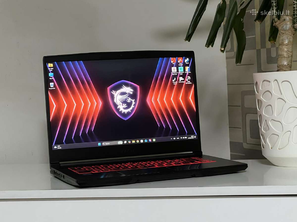 Parduodamas Msi Gf63 su Rtx 4060, I7-12k, 144hz.