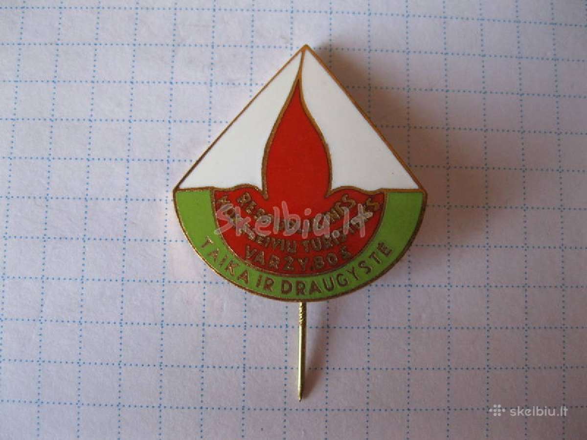 Ltsr ženklelis sukaus metalo, emales.zr. foto.