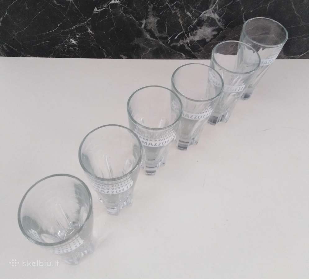 6x Ramazzotti likerio stiklines taures 4cl Italija - nuotraukos Nr. 10